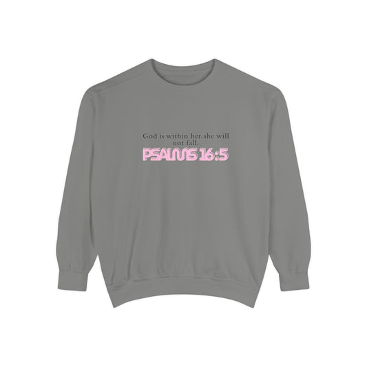 Psalms 16:5 Girly Sweatshirt — Religious Scripture Sweater for Women
