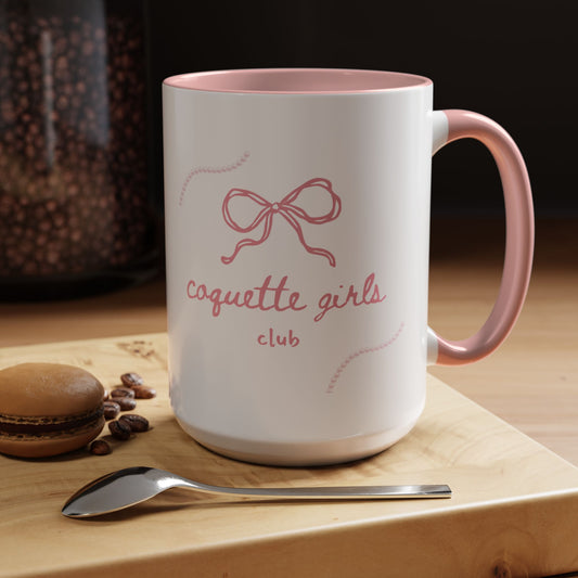 Coquette Girls Club Coffee Mug- Pink